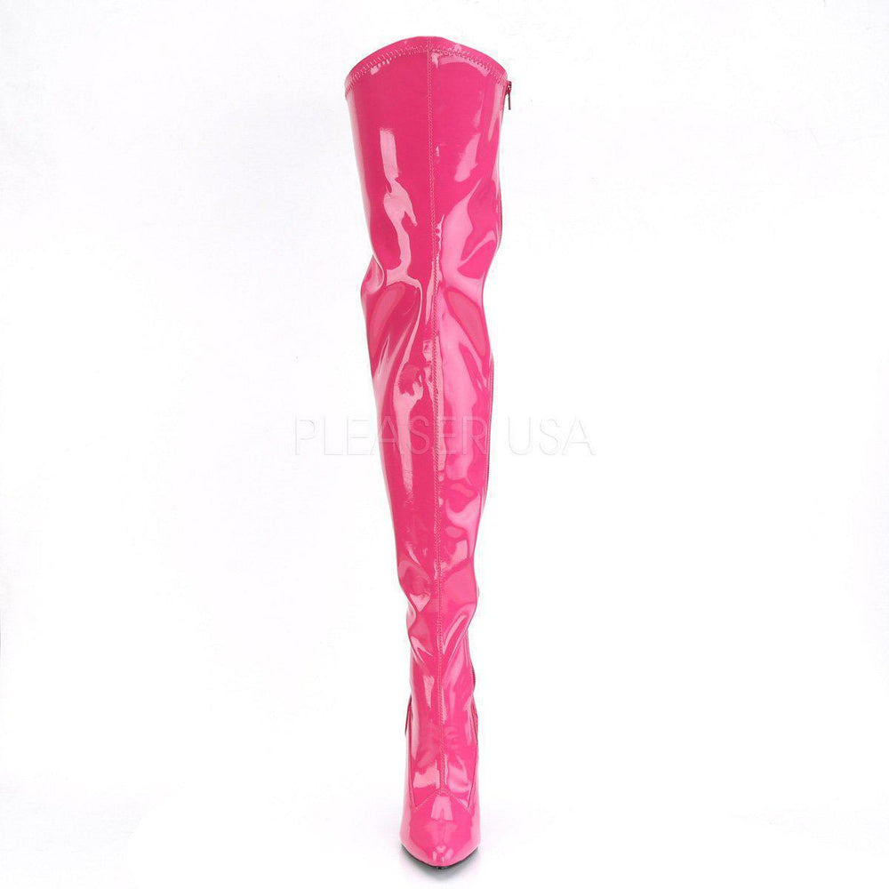 SS-SEDUCE-3000 Thigh Boot | Fuchsia Patent-Footwear-Pleaser Brand-Fuchsia-16-Patent-SEXYSHOES.COM