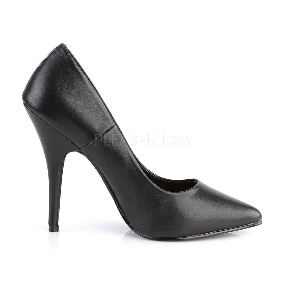SS-SEDUCE-420 Pump | Black Faux Leather-Final Sale-SEXYSHOES.COM