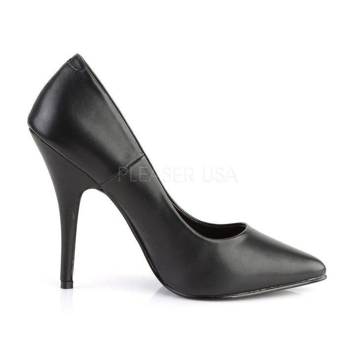 SS-SEDUCE-420 Pump | Black Faux Leather-Final Sale-SEXYSHOES.COM