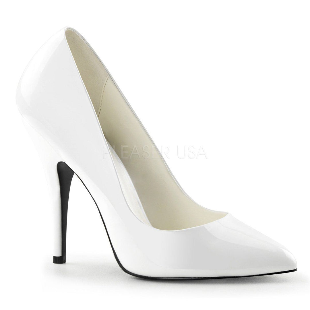 SS-SEDUCE-420 Pump | White Patent-Footwear-Pleaser Brand-White-12-Patent-SEXYSHOES.COM