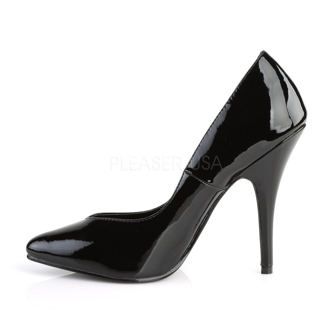SS-SEDUCE-420V Pump | Black Patent-Footwear-Pleaser Brand-Black-16-Patent-SEXYSHOES.COM