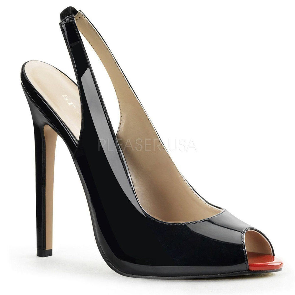 SS-SEXY-08 Pump | Black Patent-Footwear-Pleaser Brand-Black-8-Patent-SEXYSHOES.COM