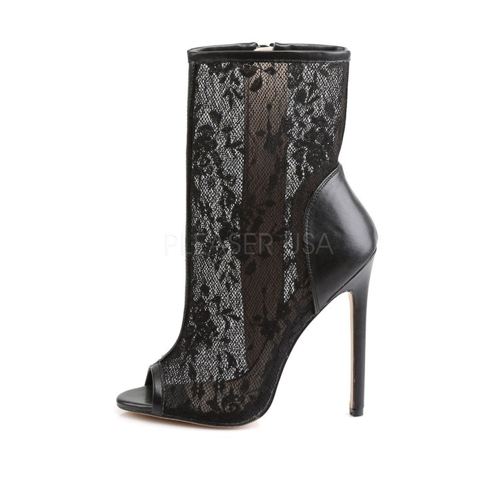 SS-SEXY-1008 Ankle Boot | Black Fabric-Final Sale-SEXYSHOES.COM