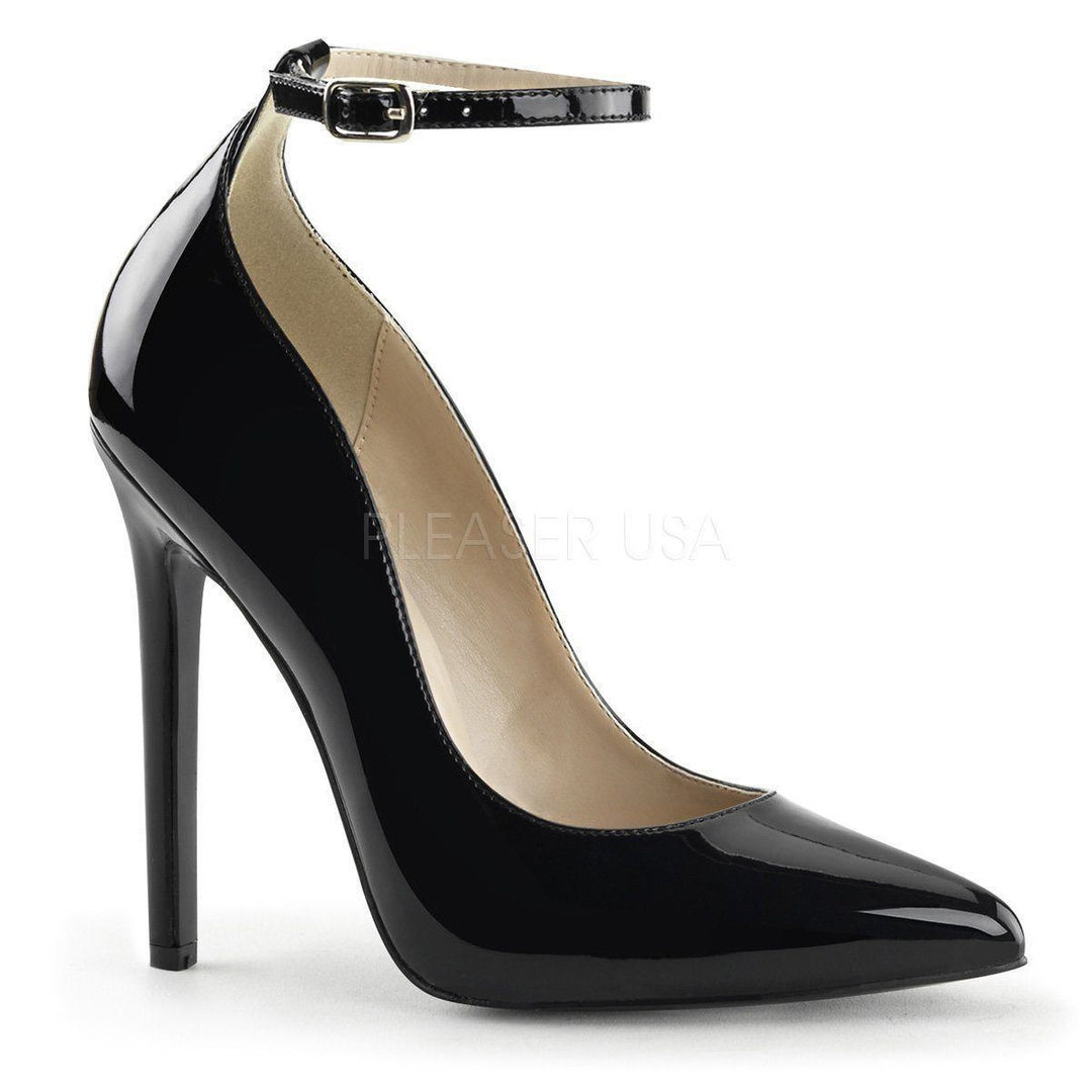 SS-SEXY-23 Pump | Black Patent-Footwear-Pleaser Brand-Black-14-Patent-SEXYSHOES.COM