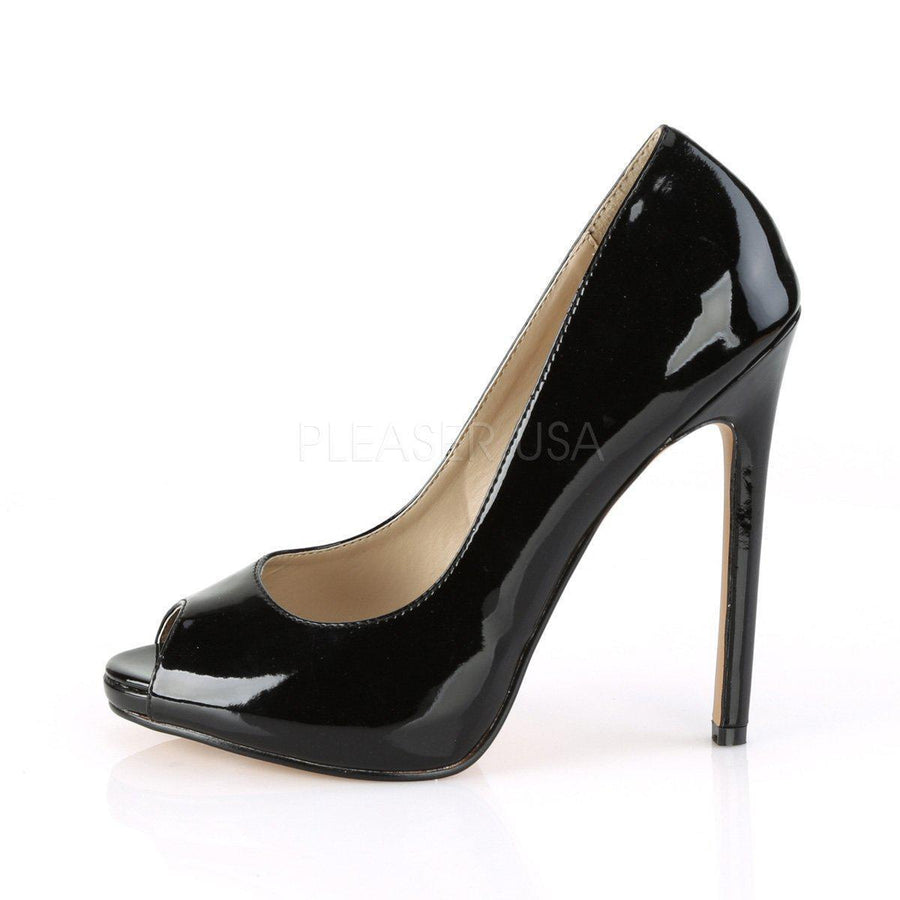 Pleaser Brand SS SEXY 42 Pump in Black Patent