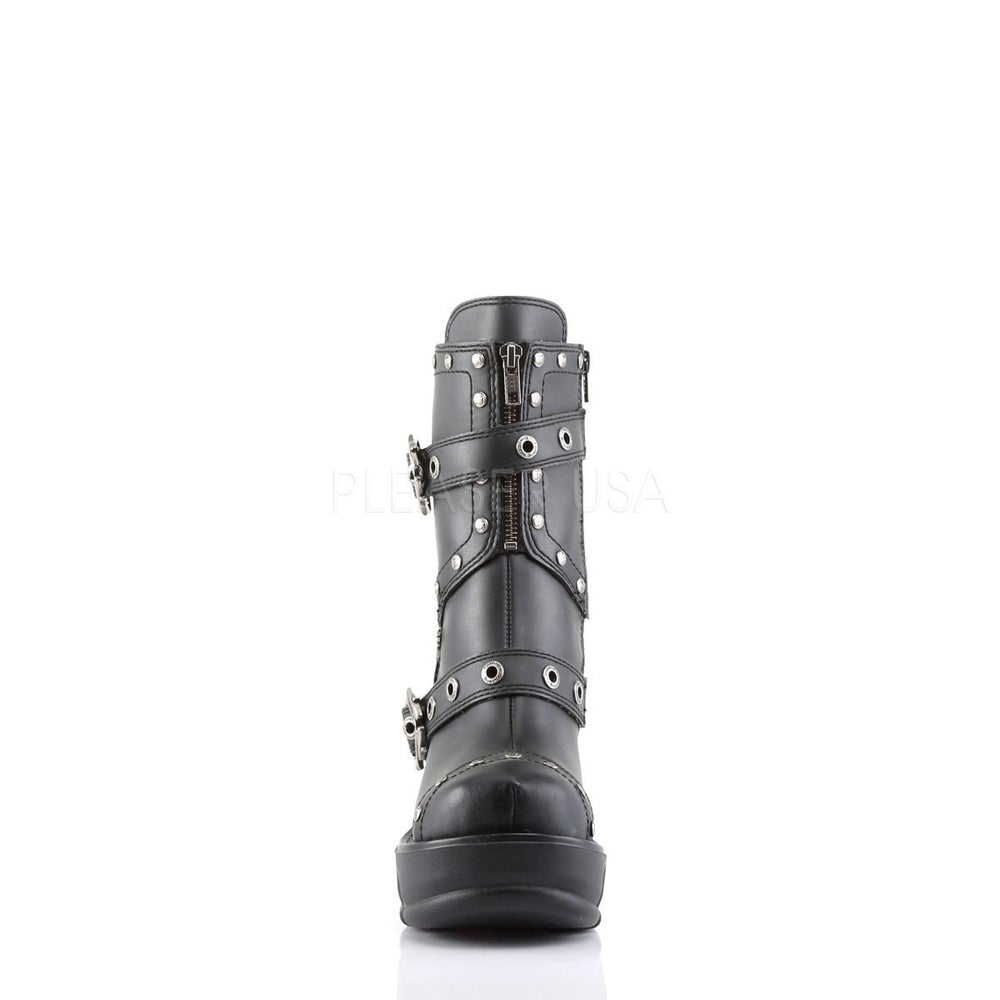 SS-SINISTER-201 Demonia Ankle Boot | Black Vinyl-Footwear-Pleaser Brand-Black-9-Vinyl-SEXYSHOES.COM