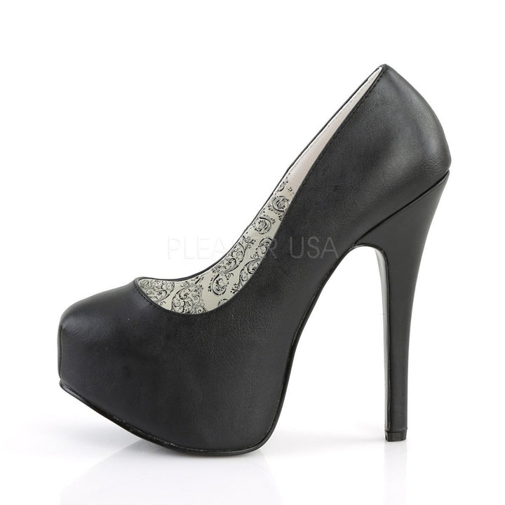 SS-TEEZE-06 Pump | Black Faux Leather-Final Sale-SEXYSHOES.COM