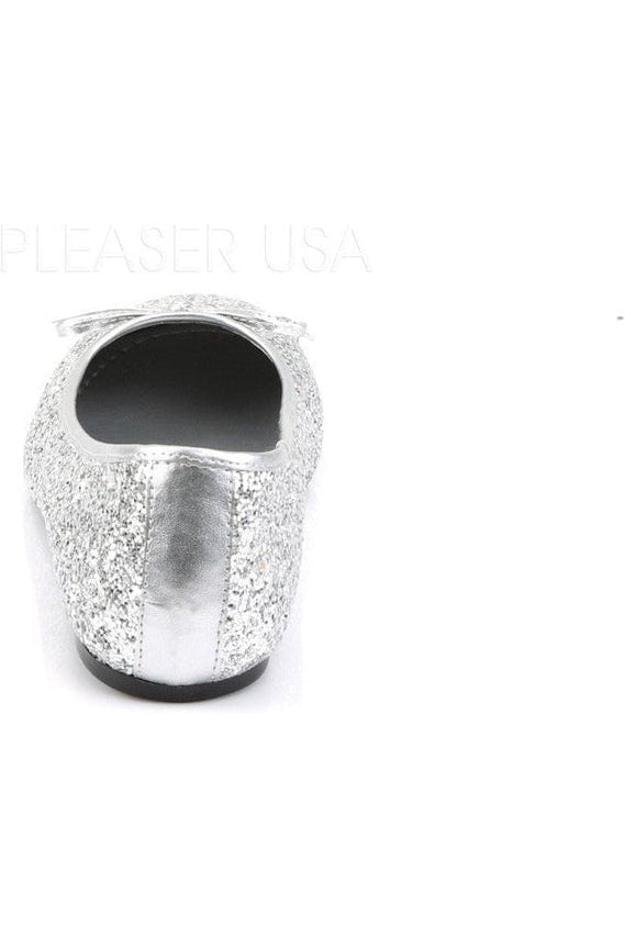 STAR-16G Flat | Silver Glitter-Funtasma-Flats-SEXYSHOES.COM