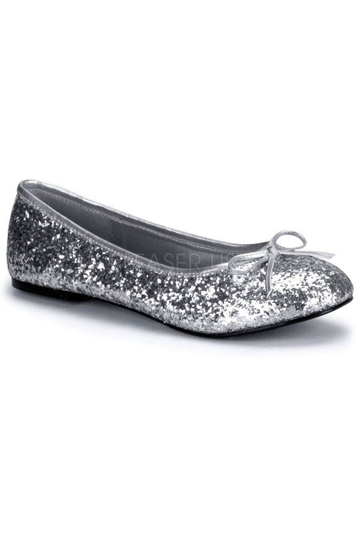 STAR-16G Flat | Silver Glitter-Funtasma-Silver-Flats-SEXYSHOES.COM