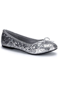Funtasma STAR-16G Flat in Silver Glitter from SexyShoes.com