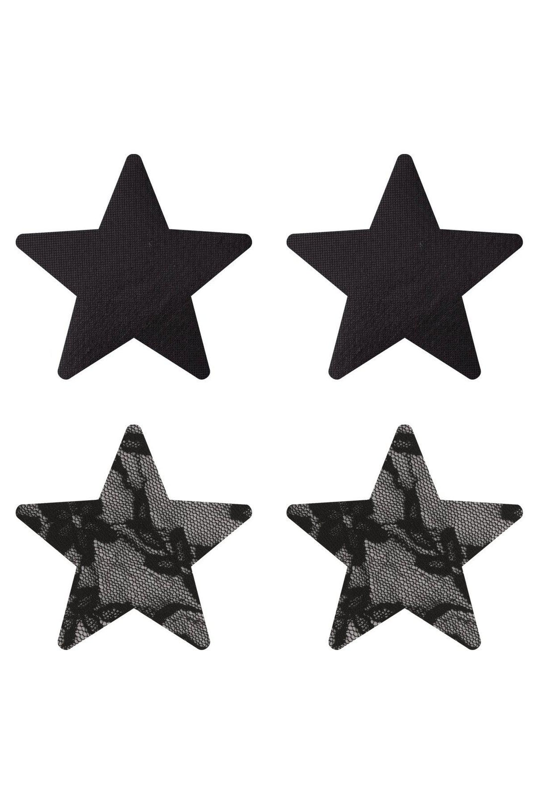 Star Pasties Set-Pasties-Peekaboo Pasties-Black-O/S-SEXYSHOES.COM