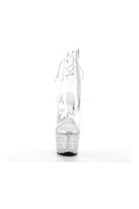 Pleaser STARDANCE-1018C-7 Platform Boot in Clear Vinyl