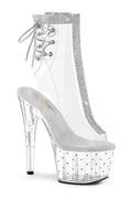 STARDUST-1018C-2RS Exotic Ankle Boot | Clear Vinyl