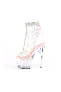 Pleaser STARDUST-1018C-2RS Exotic Ankle Boot in Clear Vinyl