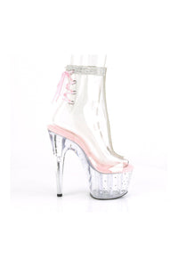 Pleaser STARDUST-1018C-2RS Exotic Ankle Boot in Clear Vinyl