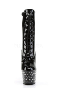 Pleaser STARDUST-1020-7 Platform Boot in Black Patent