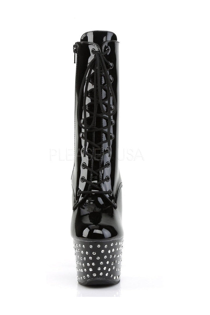STARDUST-1020-7 Platform Boot  | Black Patent