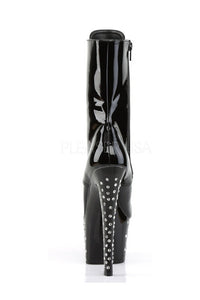 Pleaser STARDUST-1020-7 Platform Boot in Black Patent