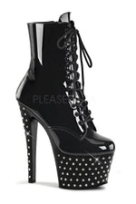 STARDUST-1020-7 Platform Boot  | Black Patent