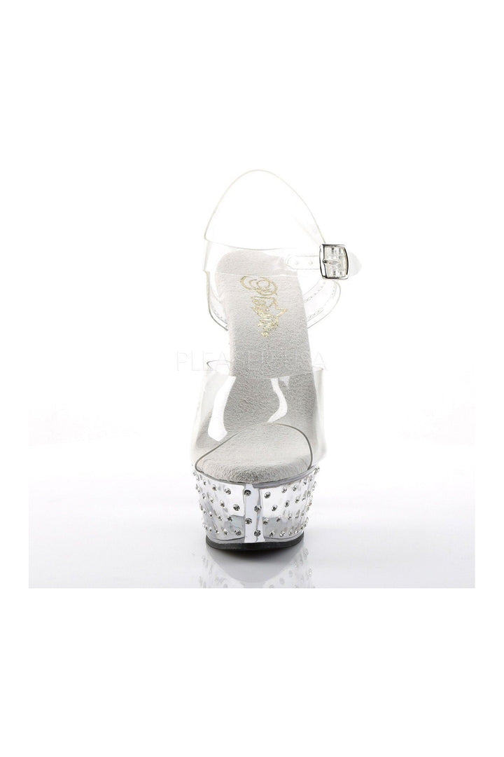 STARDUST-608 Platform Sandal  | Clear Vinyl