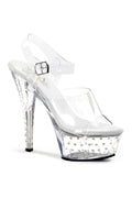 STARDUST-608 Platform Sandal  | Clear Vinyl
