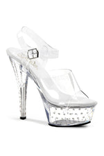 STARDUST-608 Platform Sandal  | Clear Vinyl