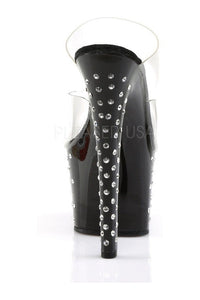 Pleaser STARDUST-702 Platform Slide in Black Vinyl
