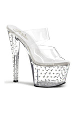 STARDUST-702 Platform Slide  | Clear Vinyl