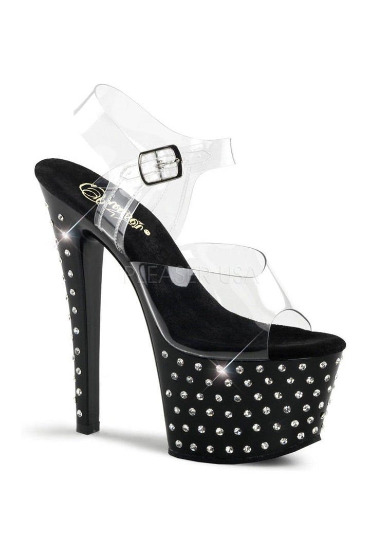 Pleaser Black Sandals Platform Stripper Shoes | Buy at Sexyshoes.com