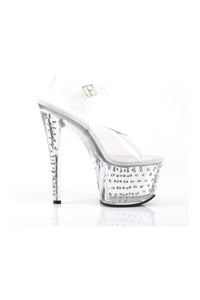 Pleaser STARDUST-708 Platform Sandal in Clear Vinyl