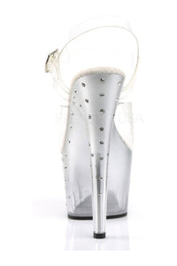 Pleaser STARDUST-708T Platform Sandal in Clear Vinyl