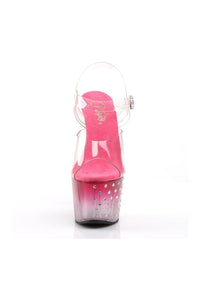 Pleaser STARDUST-708T Sandal in Clear Vinyl