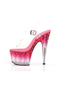 Pleaser STARDUST-708T Sandal in Clear Vinyl