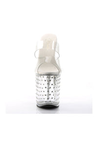 Pleaser STARDUST-802 Platform Slide in Clear Vinyl
