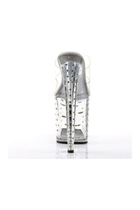 Pleaser STARDUST-802 Platform Slide in Clear Vinyl