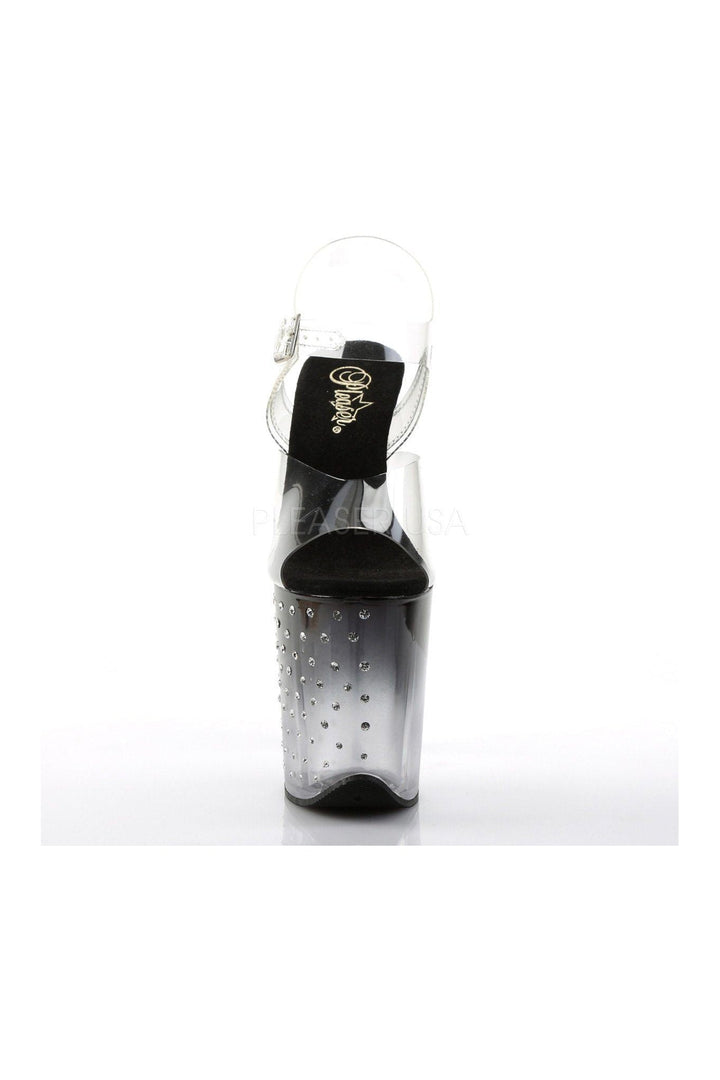 STARDUST-808T Platform Sandal  | Black Vinyl