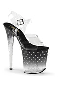 STARDUST-808T Platform Sandal  | Black Vinyl