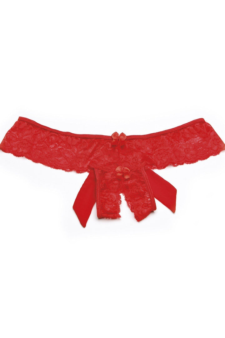 Stretch Lace Open Front Panty-Shirley Of Hollywood-SEXYSHOES.COM