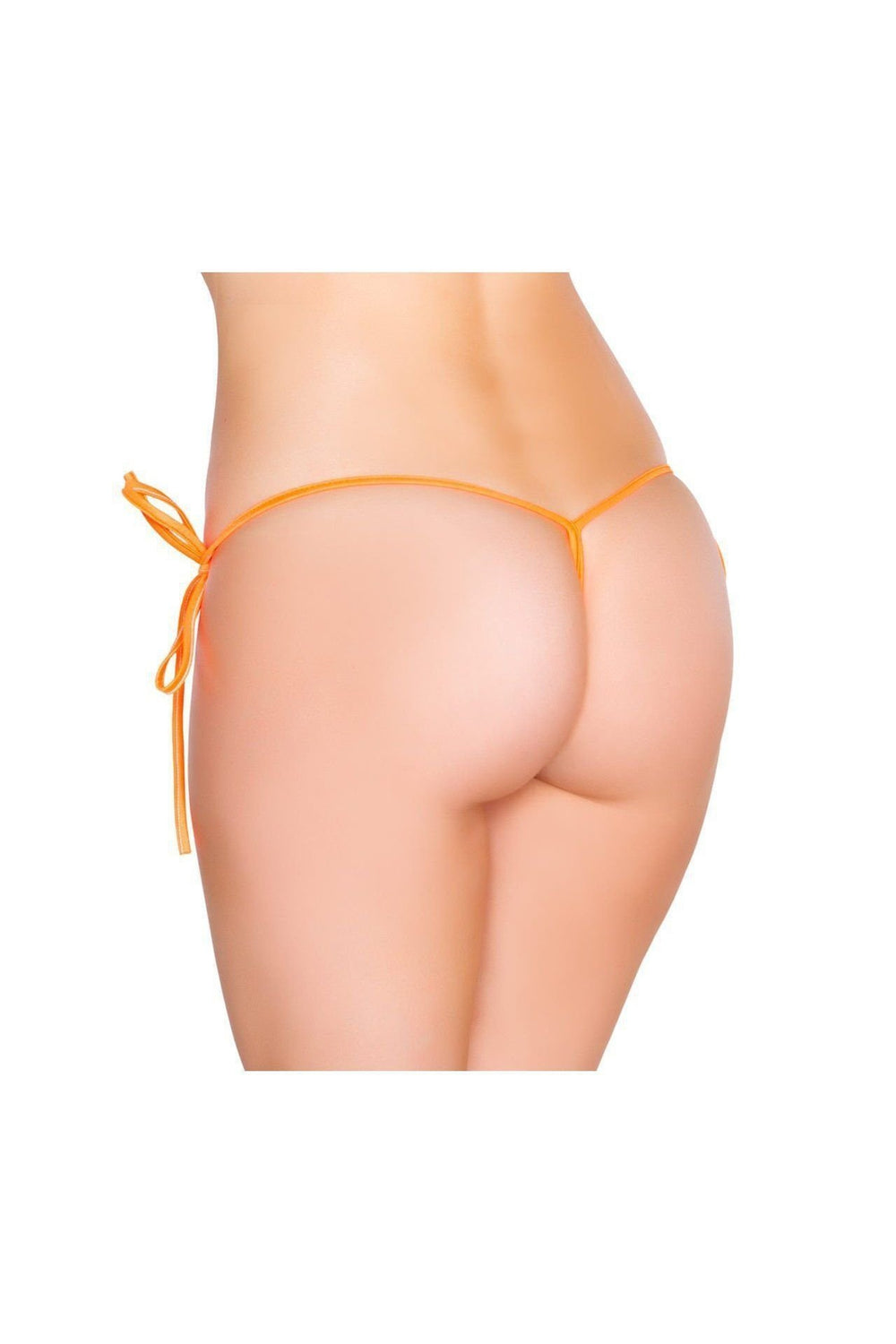 Orange-Dancewear Separates-String Back Tie Side Bottom-Roma Dancewear-SEXYSHOES.COM