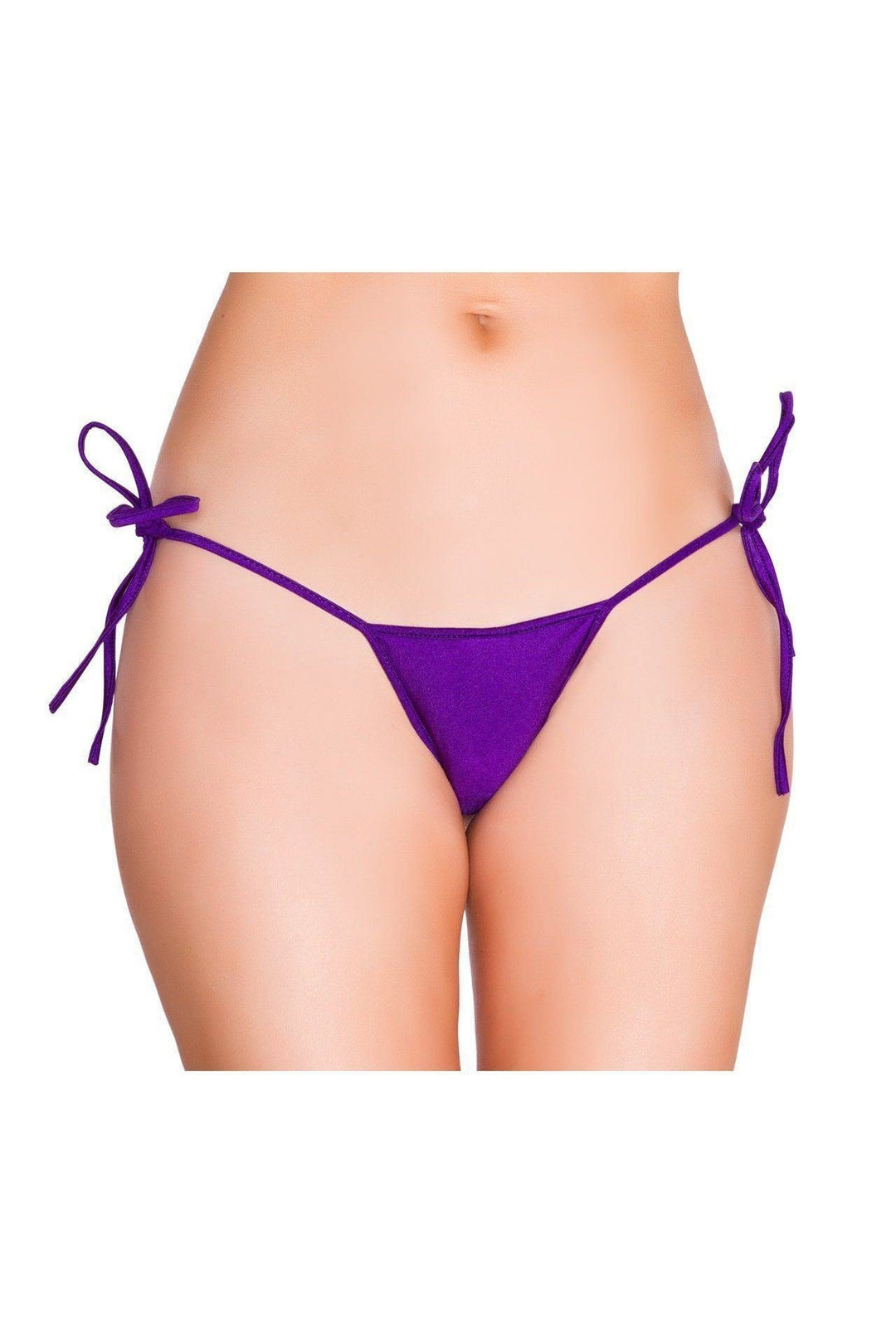 Purple-Dancewear Separates-String Back Tie Side Bottom-Roma Dancewear-SEXYSHOES.COM
