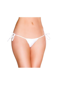 Roma Dancewear String Back Tie Side Bottom in White  from SexyShoes.com