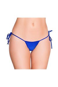 Blue-Dancewear Separates-String Back Tie Side Bottom-Roma Dancewear-SEXYSHOES.COM