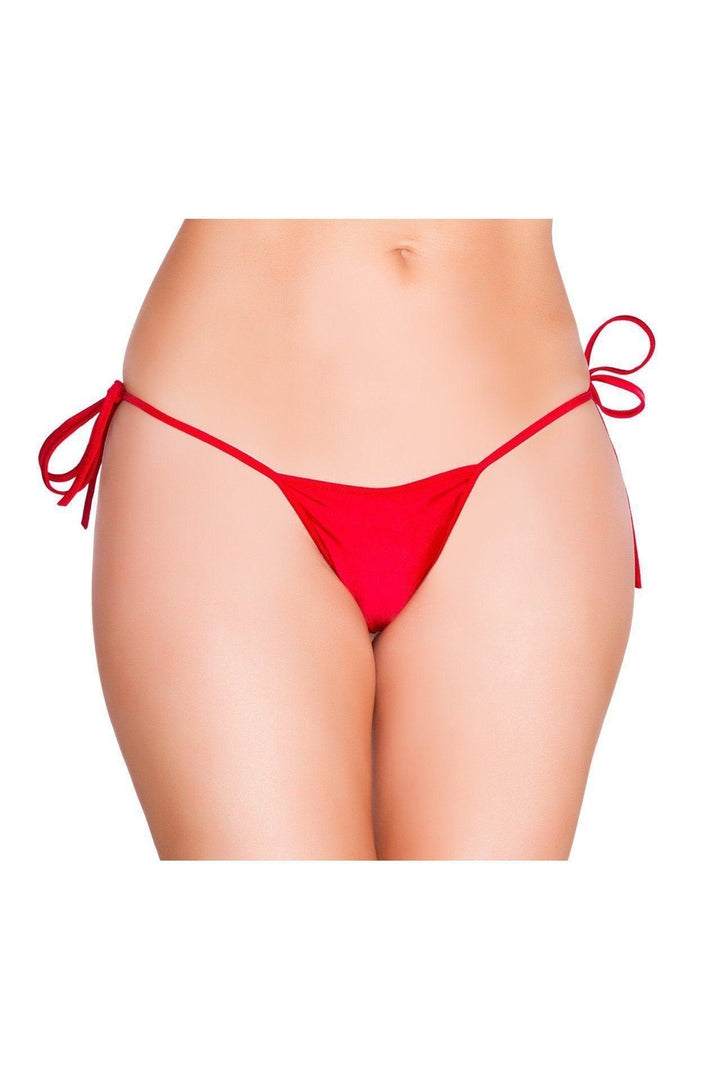 Red-Dancewear Separates-String Back Tie Side Bottom-Roma Dancewear-SEXYSHOES.COM