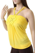 Banded Bottom Halter Top