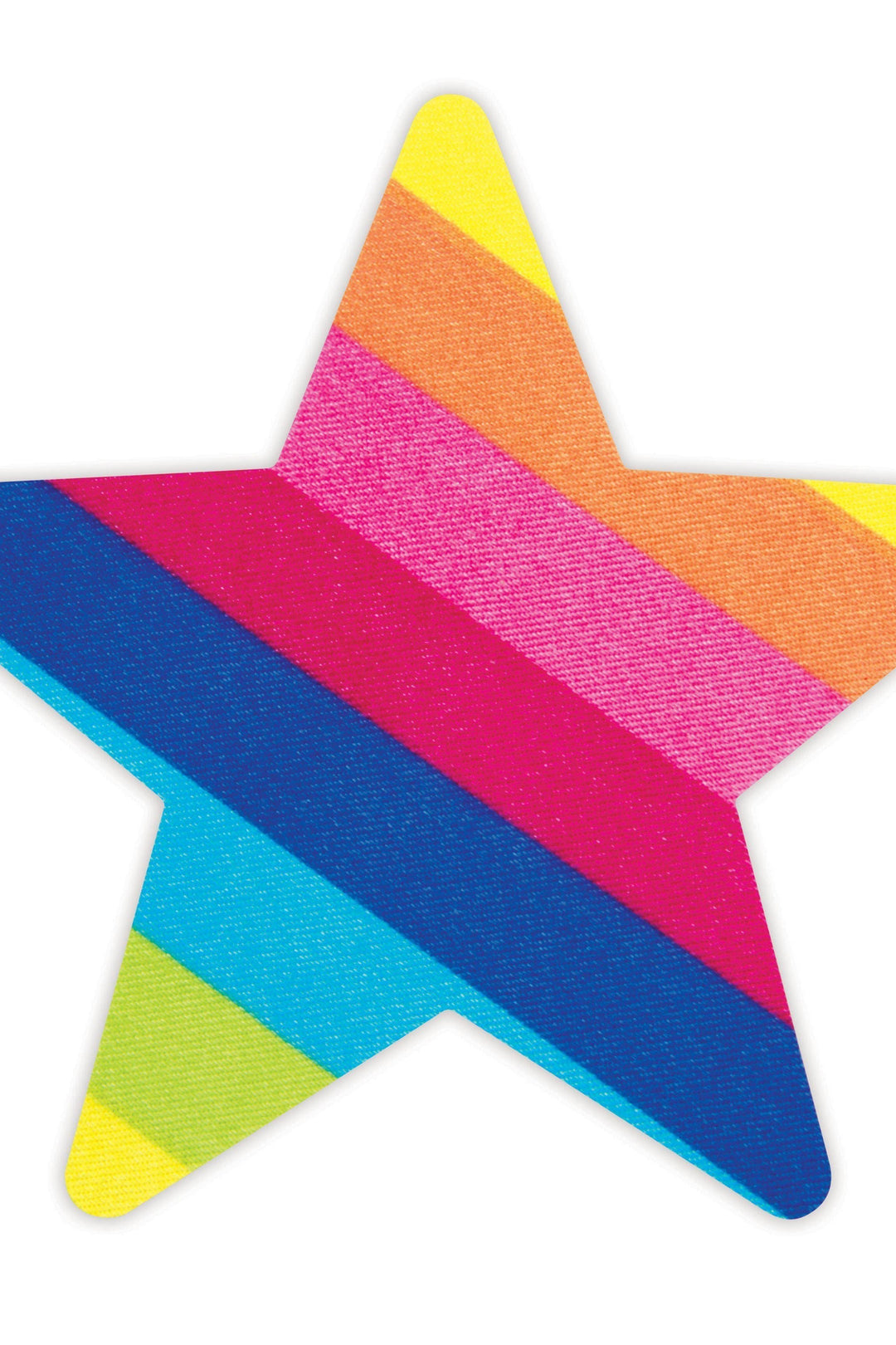 Peekaboo Pasties Striped Star Pasty in Multi  from SexyShoes.com