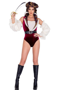 Roma Costumes Sultry Pirates Costume in Red  from SexyShoes.com