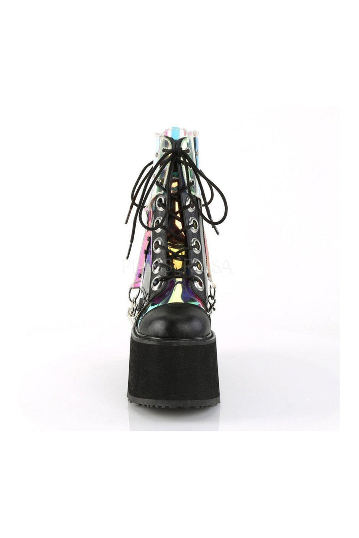 SWING-115 Demonia Platform Pump | Black Patent