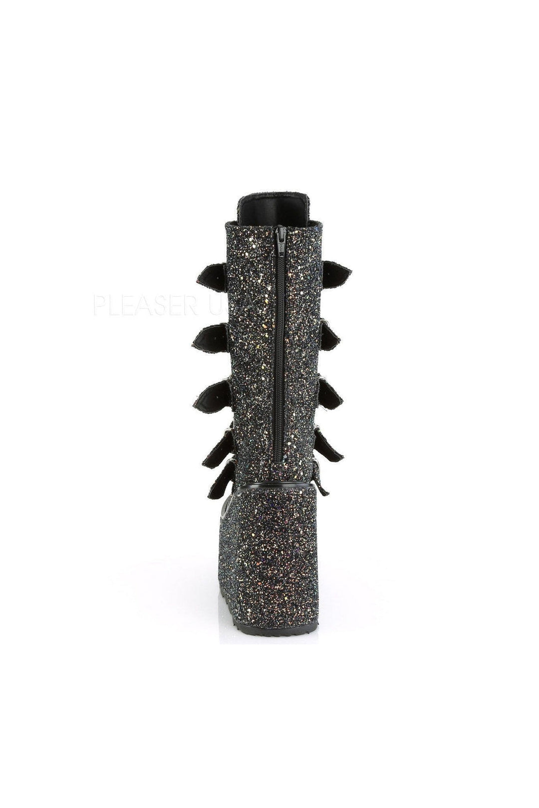SWING-230G Demonia Knee Boot | Black Glitter-Demonia-SEXYSHOES.COM