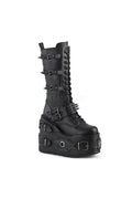 SWING-327 Demonia Ankle Boot | Black Faux Leather