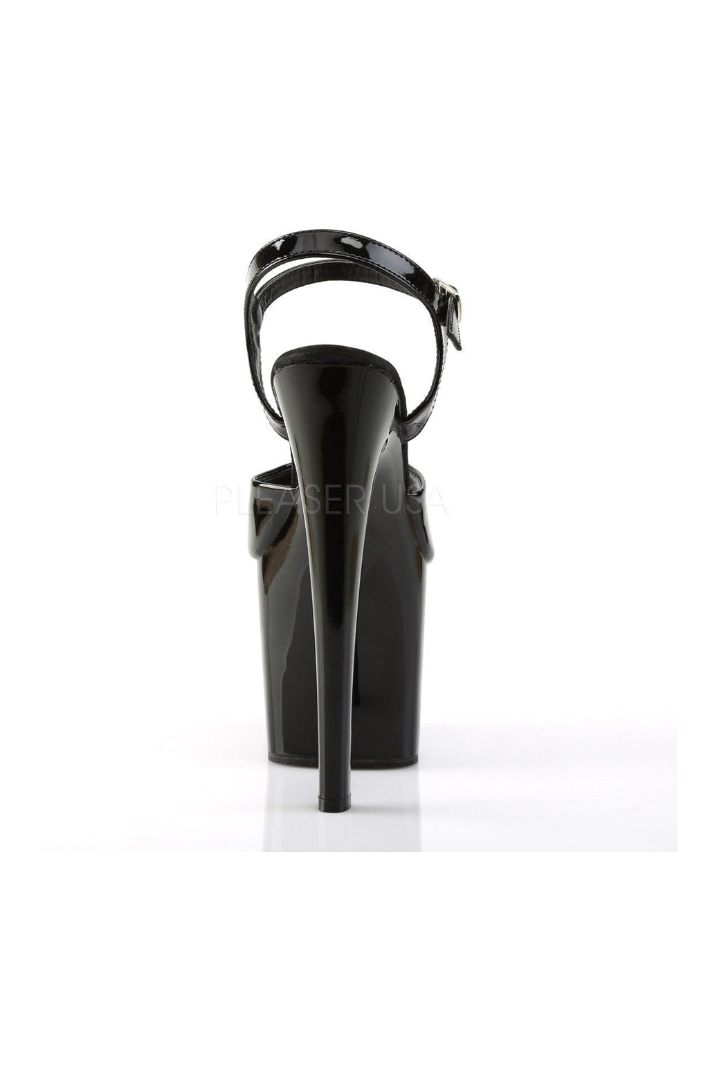 TABOO-709 Platform Sandal | Black Patent-Pleaser-Sandals-SEXYSHOES.COM